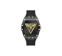 Guess Mens Watch GW1072G2 Phoenix Quantum 44mm Black Stainless Steel Quartz Mineral Glass 5ATM Silicone Strap