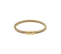 Guess Men's Woven Chain Gold Tone 5mm Bracelet