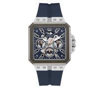 Guess Men's Wristwatch Leo GW0637G1, Analog, Silicone, Blue