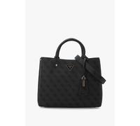 GUESS Meridian II Girlfriend Coal Logo Satchel Bag Colour: Gre, Size: