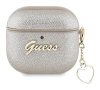 Guess Metallic Script Charm Case for AirPods 4 Gold - GUA4PGMCSD