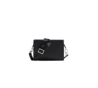 GUESS Milano Men's Clutch Bag, Black, 22 x 15 x 4 cm, Environmentally Friendly Polyurethane, with Adjustable and Removable Shoulder Strap