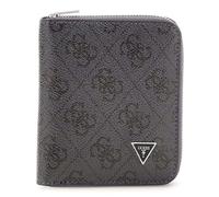 GUESS Milano Zip Around Wallet Black Dark Grey