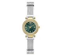 Guess Mini Soho GW1076L3 Women's Quartz Analogue Watch Stainless Steel 27 mm Silver 3 Bar Dial Colour Green