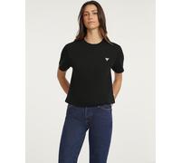 Guess Mini Triangle Short Sleeve T-Shirt Black Women - M