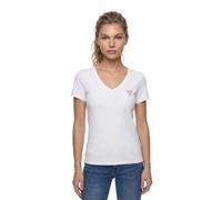 Women's v-neck T-shirt Guess Mini Triangle White L