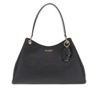 Guess Mirema Woven Shopper Twin Handle Shoulder Womens Bag In Black
