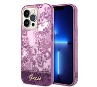 Guess Porcelain Collection Case, Fuchsia - iPhone 14 Pro Max