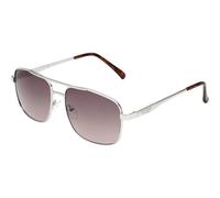Guess Mens Sunglasses GF0211 10F Silver Brown Gradient Metal (archived) - One Size