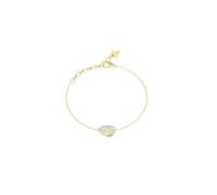 GUESS Moon Drops 14mm Pebble Pave Bracelet Yellow Gold gold-coloured