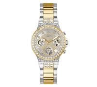 Guess Moonlight Women’s Two Tone 36mm Crystal Multifunction - Stainless Steel / Single Curve Crystal Lens