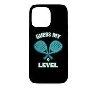 Guess My Level Funny Padel Pun For Players Case for iPhone 14 Pro Max