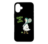 Guess My Level Guess My Padel Level Funny Padel Duck Case for iPhone 16 Plus