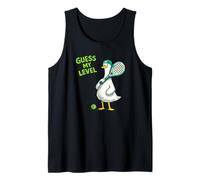 Guess My Level Guess My Padel Level Funny Padel Duck Tank Top