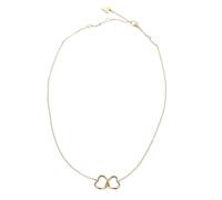 Guess Jewellery Guess Mon Amour Two Hearts Intertwined Gold Tone Necklace 2cm, 40-45cm