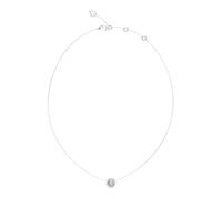Guess Womens G Crystal 16-18" G Coin Pave Necklace UBN05446RH - - Steel / Crystal / Rhodium Plated