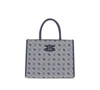 GUESS Neda 2 Comp Navy Logo Printed Shopping Bag
