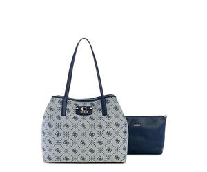 GUESS Neda 2 in 1 Tote, Navy Logo, One size