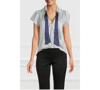 GUESS New Monogram Blouse Pale Pearl Blue Comb size 40 | Blouses Outlet | Women | Green 40