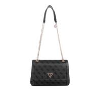 GUESS Womens Coal Logo Noelle Convertible Crossbody Flap Bag