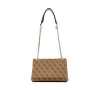 GUESS Noelle II Convertible Xbody Flap Bag Latte Logo / Brown, Latte logo / brown, One Size