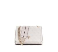 GUESS Noelle II Convertible Xbody Flap Bag White Logo, White logo., One Size