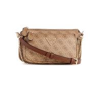 GUESS Noelle, Women's Bag, Milk Logo/Brown, One Size, Milk Logo/Brown, Taglia Unica