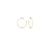 Guess Open White Pearl Gold Hoops UBE78028