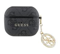 Guess PC/PU 4G Script Charm Case for Airpods 3 Black - GUA3P4E4CDK