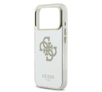 Guess PC/TPU Mirror 4G Glitter Logo Case with MagSafe for iPhone 17 Pro Gold