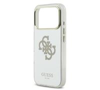 Guess PC/TPU Mirror 4G Glitter Logo Case with MagSafe for iPhone 17 Pro Gold