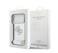 Guess PC/TPU Mirror 4G Glitter Logo Case with MagSafe for iPhone 17 Pro Max Gold