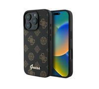Guess Peony Script Case Black for Magsafe - iPhone 16 Pro Max
