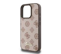 Guess Peony Script Logo Case with MagSafe for iPhone 16 Pro Max 6.9" Brown