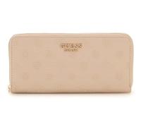 GUESS PHOEBE SLG LARGE ZIP AROUND WALLET COFFEE LOGO