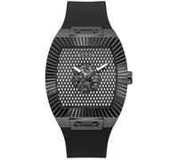 Guess Phoenix GW1066G3 Men's Watch 43 mm Stainless Steel - Quartz Analogue Watch Silicone Strap Black Sports Watch Men's Watch Modern 5 Bar