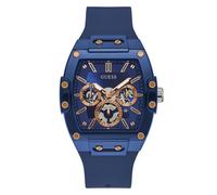 GUESS Men Analog Quartz Watch with Silicone Strap GW0203G7