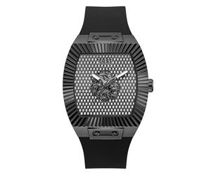 Guess Phoenix GW1066G3 Men's Watch 43 mm Stainless Steel - Quartz Analogue Watch Silicone Strap Black Sports Watch Men's Watch Modern 5 Bar