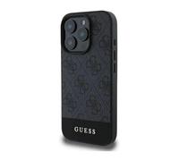 Guess PU 4G Stripe Case for iphone 16 Pro 6.3" Black - GUHCP16LG4GLGR