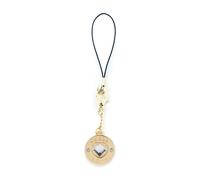 GUESS GUCPMHGLD Phone Strap Heart Diamond Charm with Rhinestones, Metal, nylon