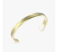 Guess Pitstop Sterling Silver Gold Tone Brushed C Bangle UMB04447YGL