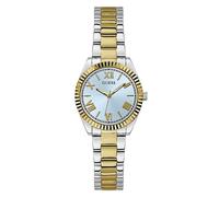 Guess Polished Silver Case - Sunray Light Blue Dial with Polished Silver & Gold Bracelet Watch Silver