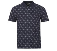Guess Polo shirt SS ALL OVER 4G JACQAURD POLO in Marine EU S