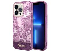 Guess Porcelain Collection Resistant iPhone 14 Pro Max Case, Pink