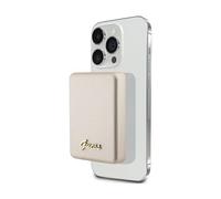 Guess Powerbank 5000mAh 15W Metal Script Logo for Magsafe - Gold