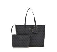 Guess Powerplay 4G Logo Shopper Over The Shoulder Womens Bag In Coal