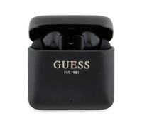 CG MOBILE Guess True Wireless Bluetooth Earbuds Satined Finish with Printed Logo - Black