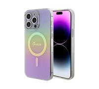 Guess Protective Case IML Iridescent For Magsafe Pink - iPhone 15 Pro