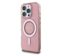 Guess Protective Cover for iPhone 16 Pro Strass Ring , Pink