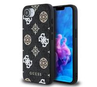 Guess PU 4G Peony Case with MagSafe for iPhone 16e Black - GUHMPSE4P4PWPK